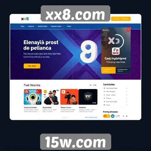 Interface do usuário de xx8.com é amigável